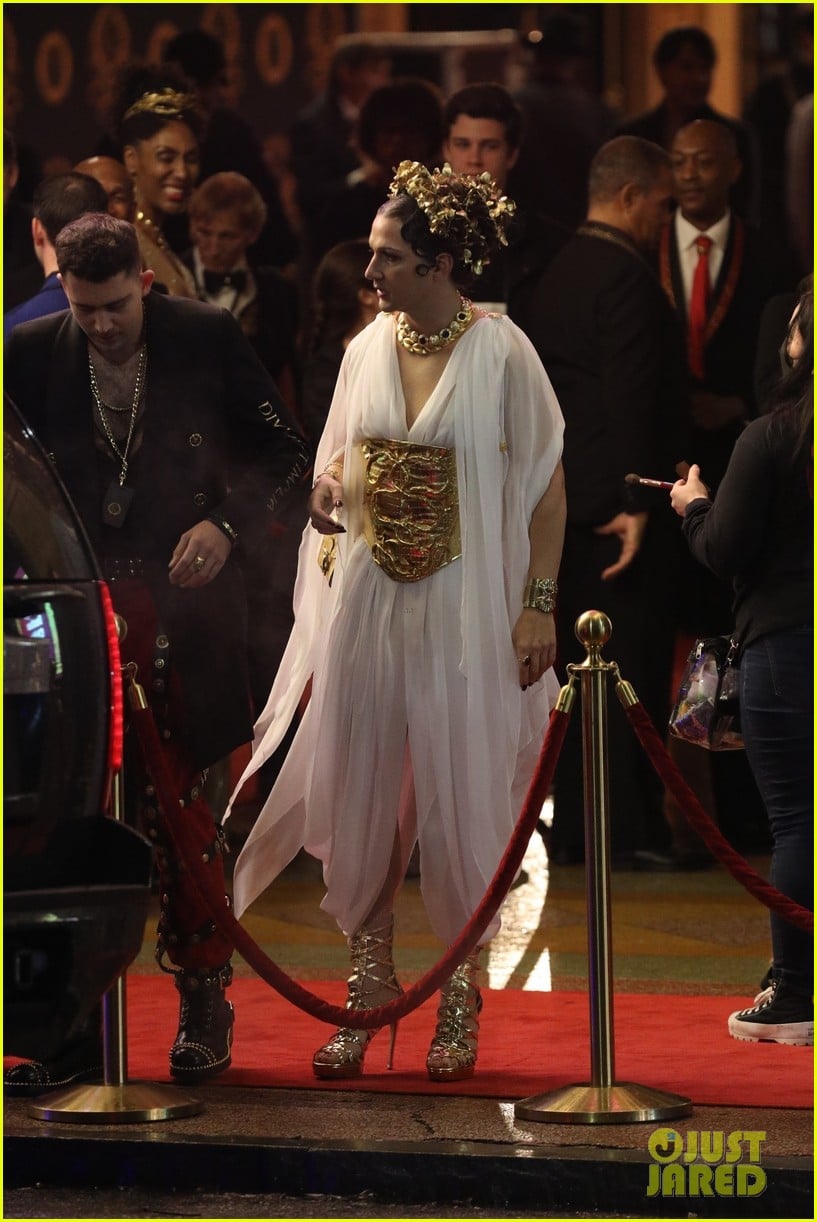 Shia LaBeouf Became An Ancient Greek Woman In Gold High Heels And A